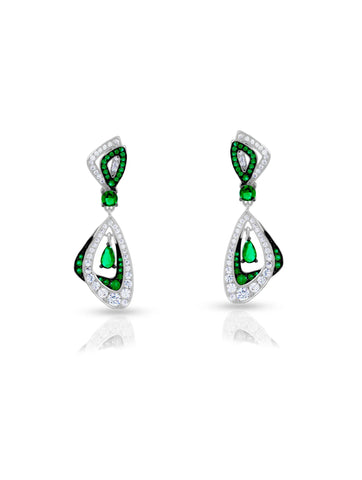 Green Radiance Diamond Earrings Green Radiance Diamond Earrings