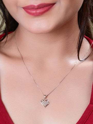Rosegold Heart-Shaped Pendant Set Rosegold Heart-Shaped Pendant Set