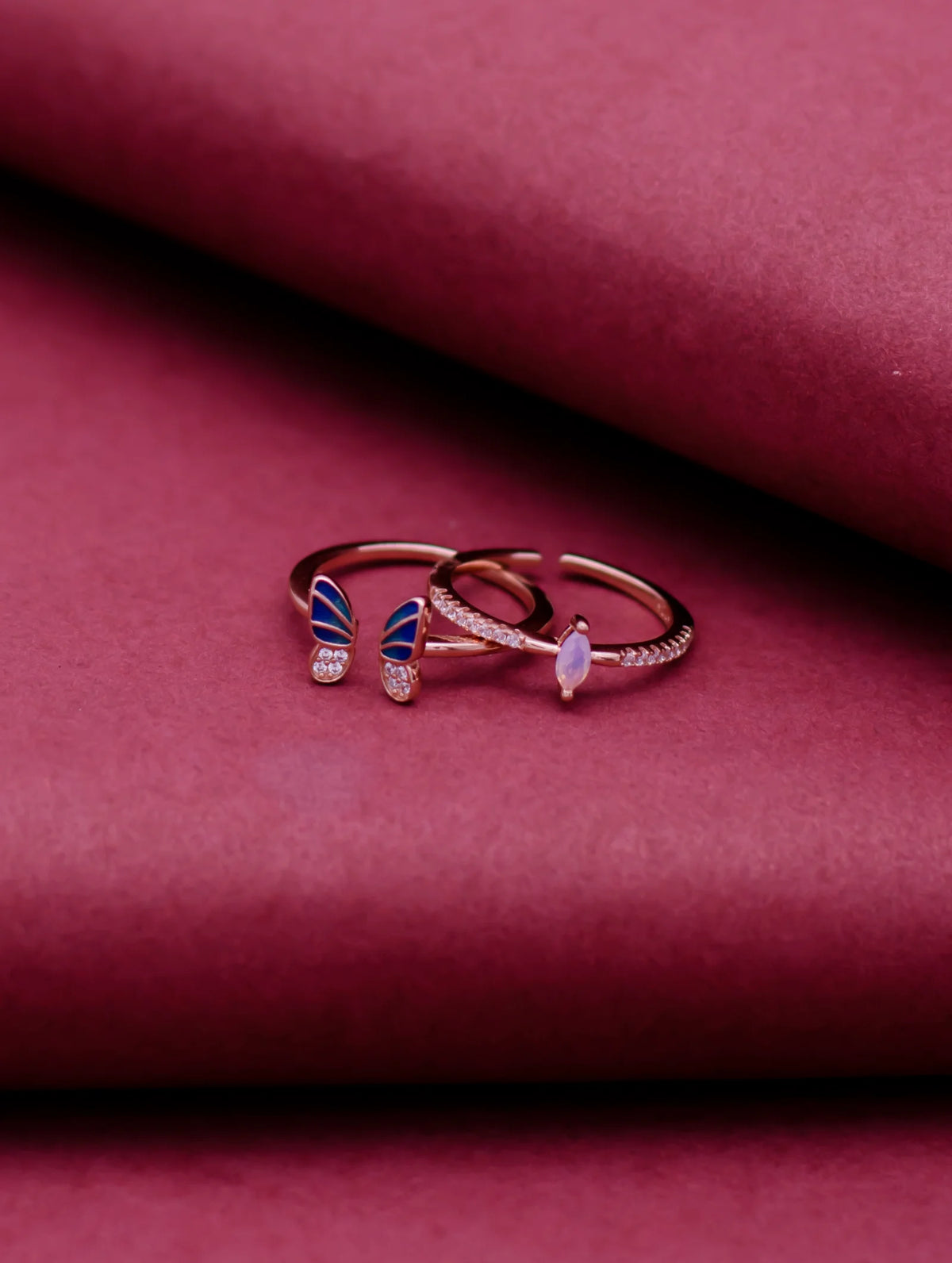 Rosegold Butterfly Ring