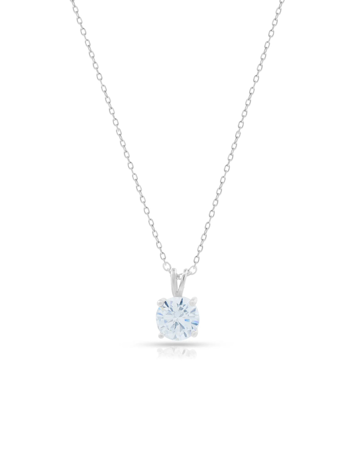 Round-Shaped Solitaire Pendant