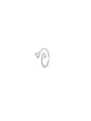 Double Heart Adjustable Ring Double Heart Adjustable Ring
