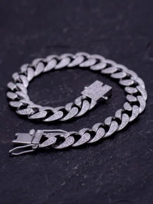 Sterling Silver Cuban Gents Bracelet
