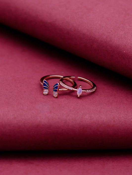 Rosegold Butterfly Ring