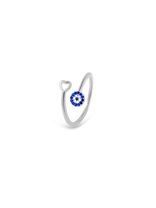 Evil Eye Adjustable Ring