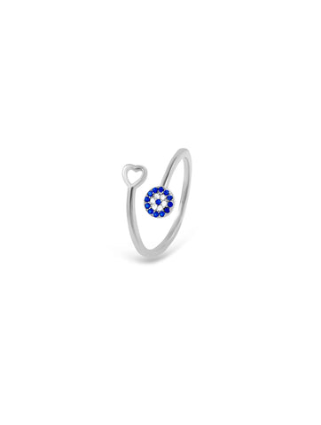 Evil Eye Adjustable Ring