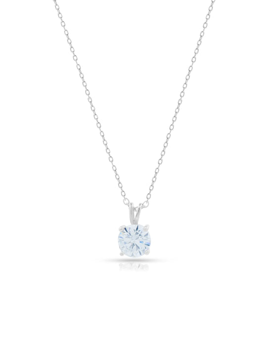 Round-Shaped Solitaire Pendant