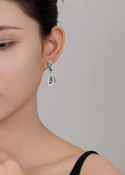 Green Radiance Diamond Earrings