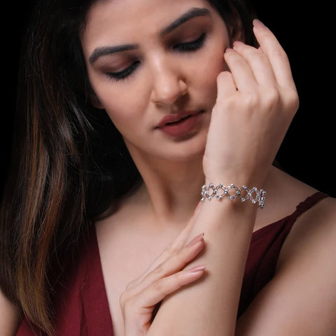 Anushka Sharma Silver Supple Bracelet