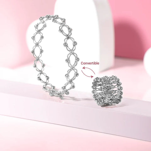 Anushka Sharma Silver Supple Bracelet